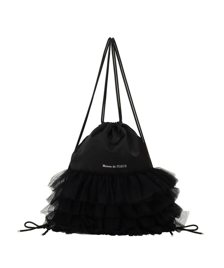 Maison de FLEUR「チュールフリルナップサック」|リュック|