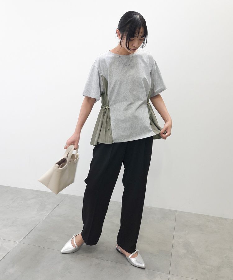 Green Parks「異素材ドッキングプルオーバー」|Tシャツ・カットソー|