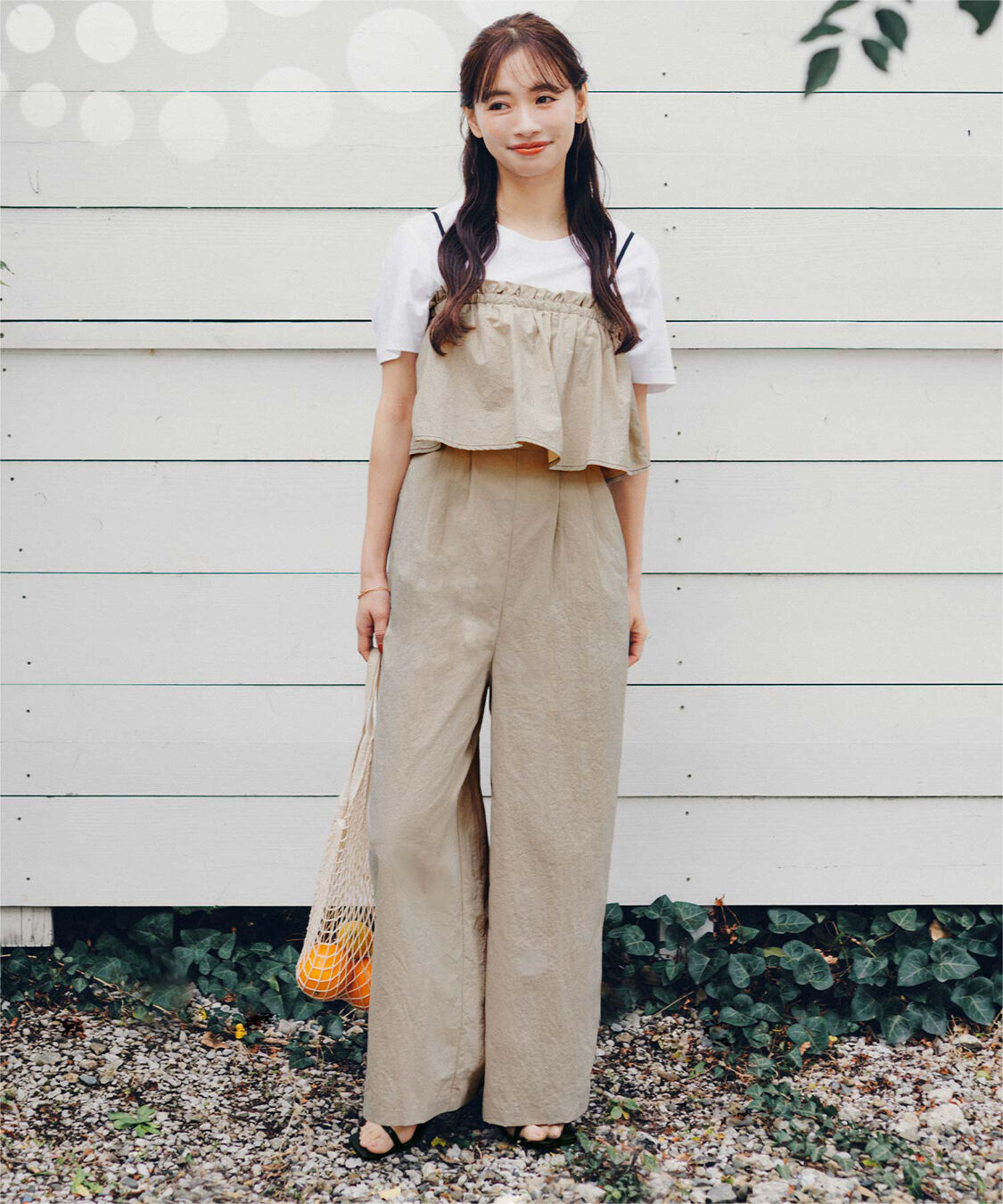 titivate「【赤埴奈津子さんコラボアイテム】2wayフレアオールインワン」|オールインワン|