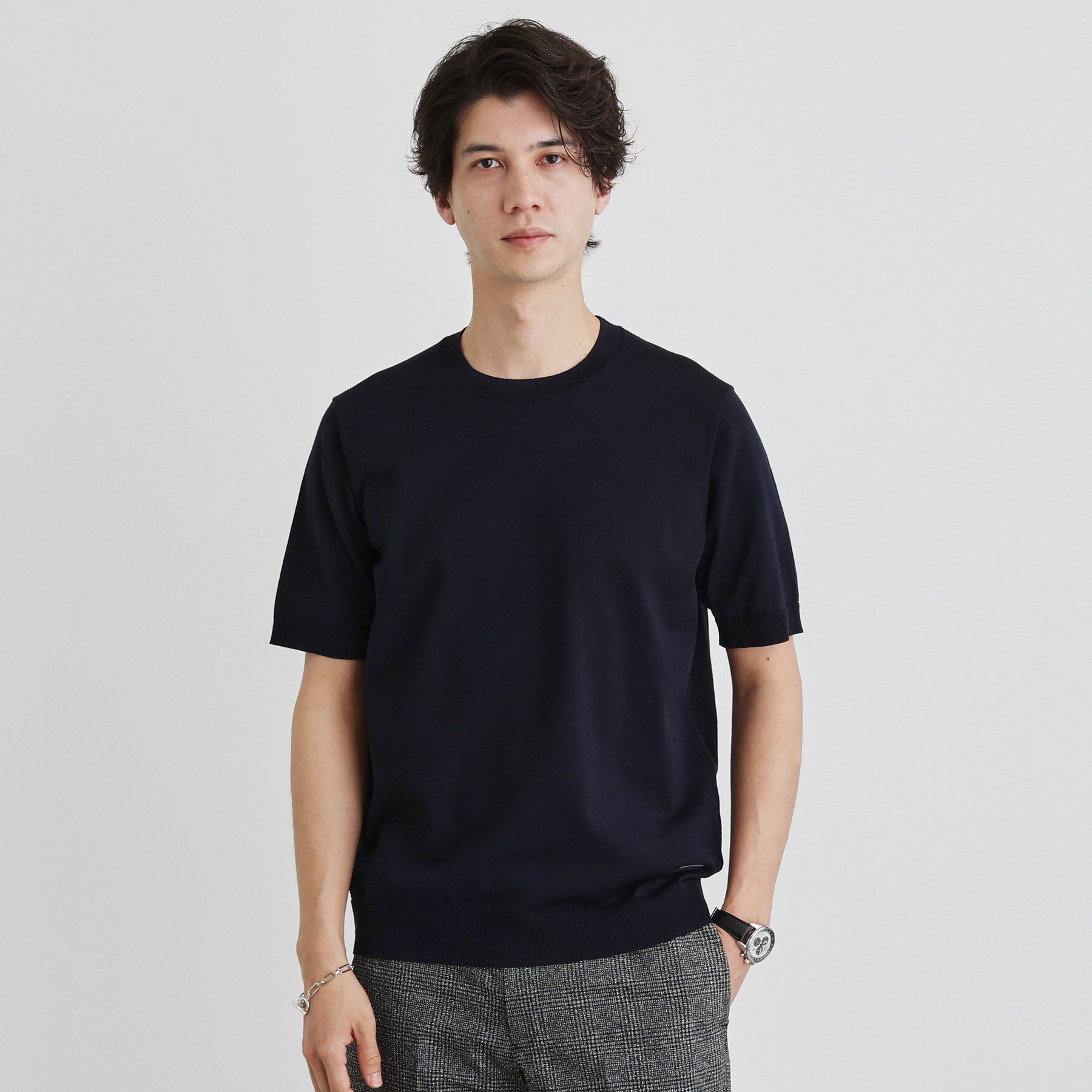 TAKEO KIKUCHI「テーラードニット プルオーバー」|Tシャツ・カットソー|