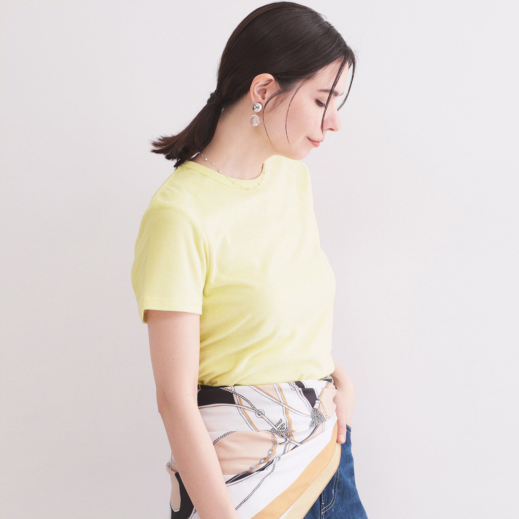 OPAQUE.CLIP「ベーシックパイルTシャツ【洗濯機OK】」|Tシャツ・カットソー|
