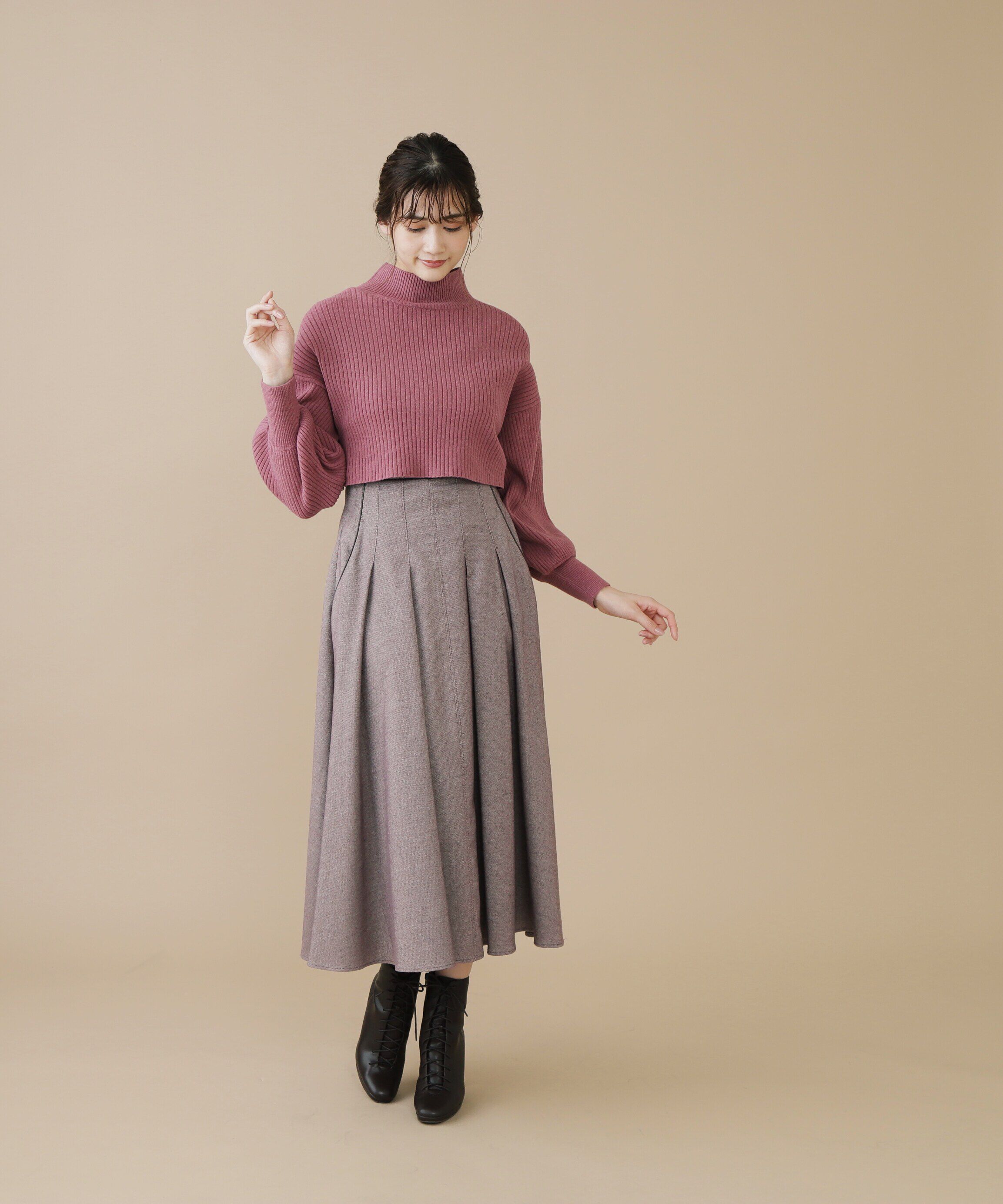  「ホームスパン ロングスカート」|スカート|