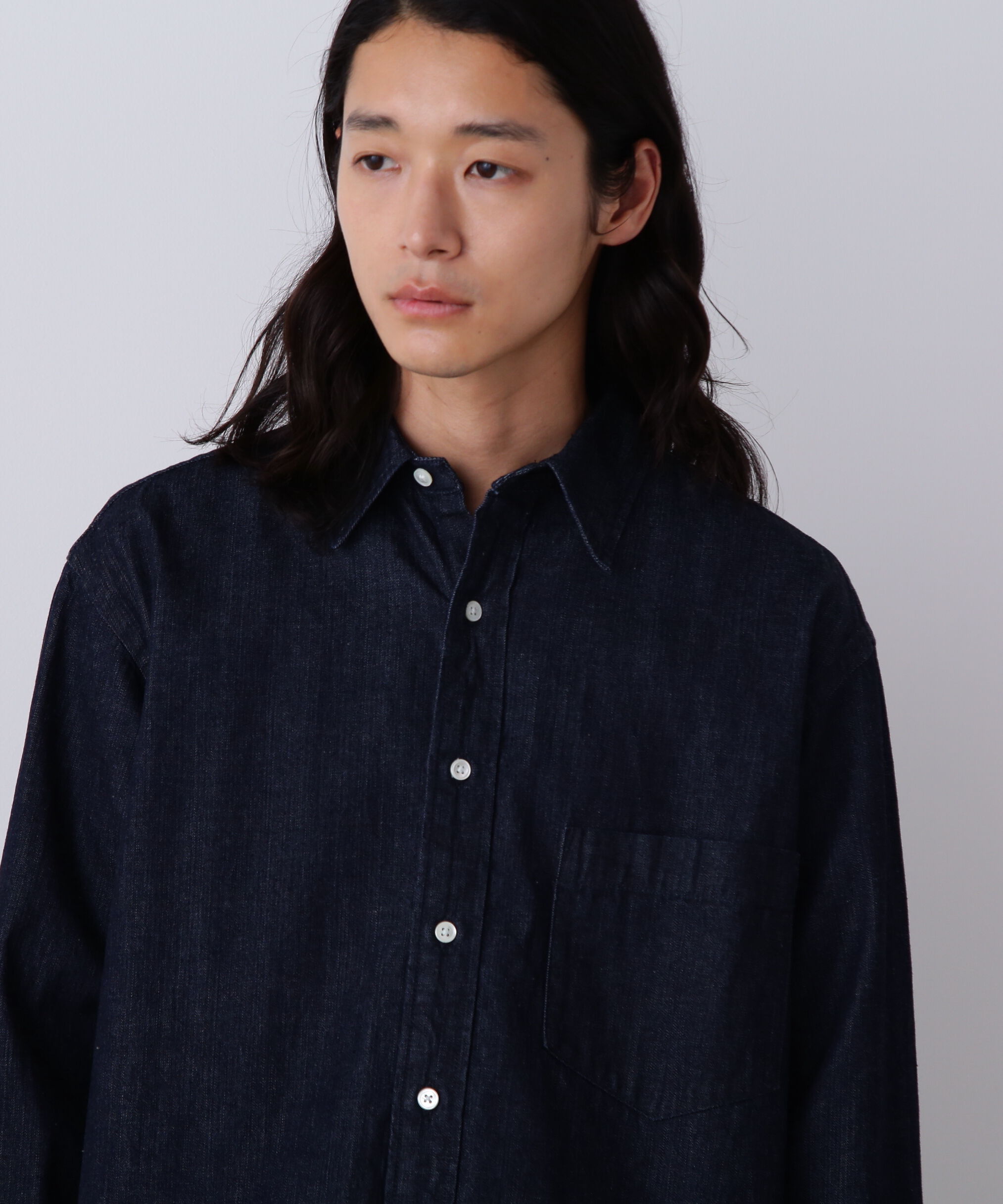 YLEVE 「Ｙ / ORGANIC COTTON LIGHT DENIM SHIRT」|シャツ・ブラウス|
