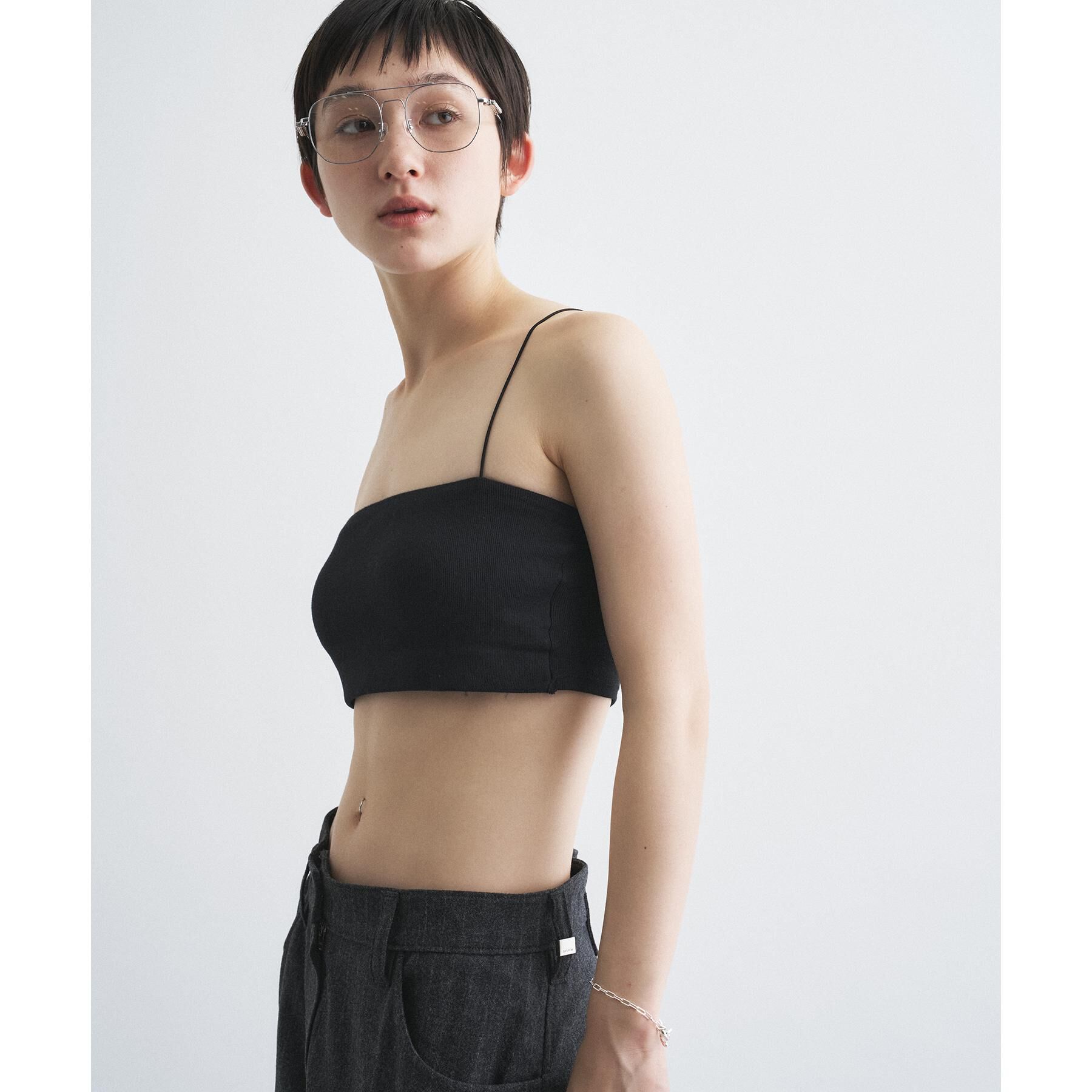 CODE A「【Re】bandeau bra short top」|チューブトップ|