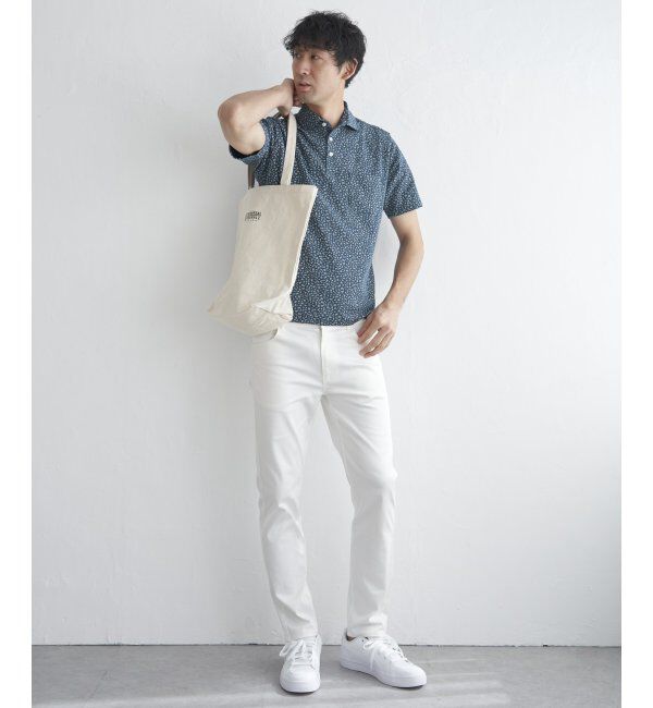 IKKA LOUNGE「コバナガラプリントカノコポロ」|Tシャツ・カットソー|
