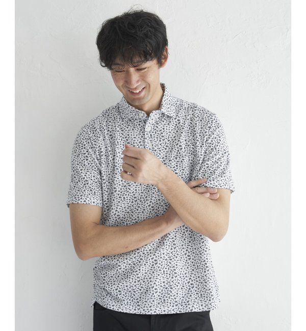IKKA LOUNGE「コバナガラプリントカノコポロ」|Tシャツ・カットソー|