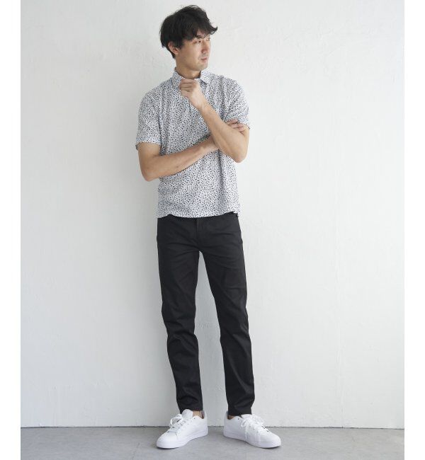 IKKA LOUNGE「コバナガラプリントカノコポロ」|Tシャツ・カットソー|