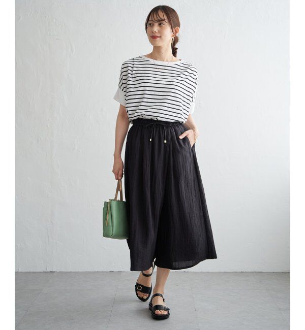 ikka「【接触冷感】スラブタックスカーチョ」|その他|