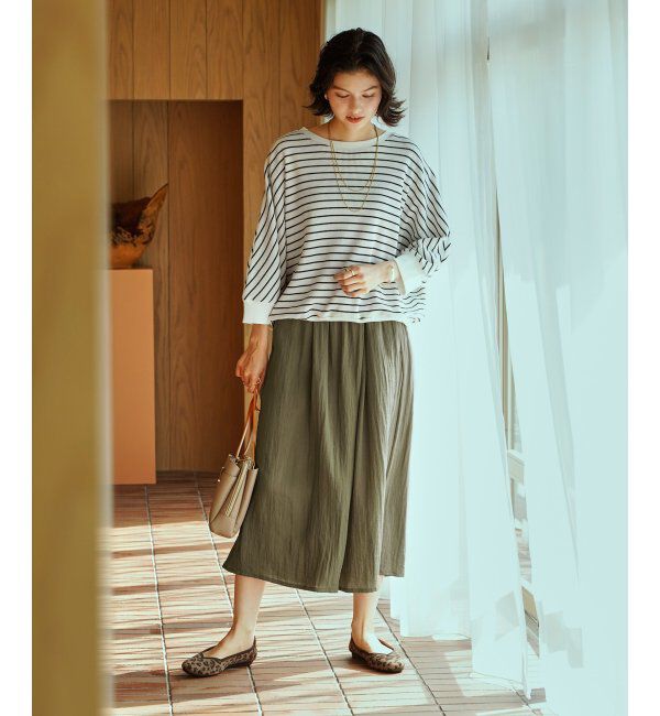 ikka「【接触冷感】スラブタックスカーチョ」|その他|