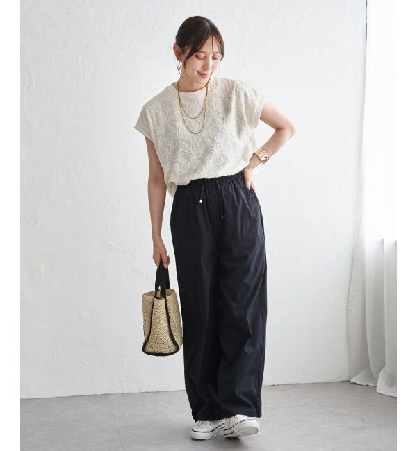 ikka「【親子コーデ】冷感フロントレース切り替えプルオーバー」|その他|