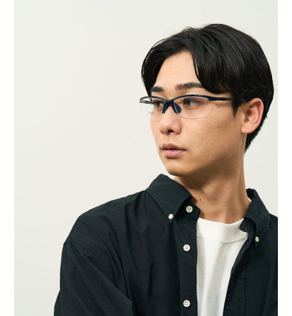  「スクエア型 メガネ｜スポーツ 運動用  軽量  ズレ落ち防止 伊達メガネ 度付き眼鏡  Zoff レンズ交換券付」|メガネ|
