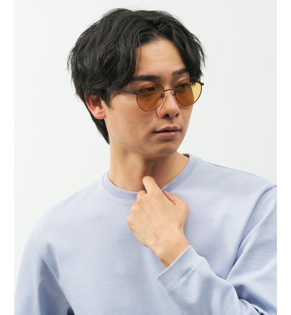  「SUNCUTGlasses/UV100%CUT ボストン型 サングラス メタルフレーム｜UVカット 紫外線対策｜ユニセックス__」|サングラス|