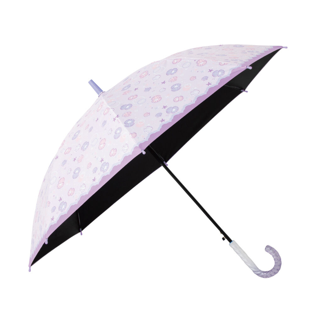 BACKYARD FAMILY「傘 55cm 女の子 小学生 通販 長傘 ジャンプ傘 キッズ 晴雨兼用傘 雨傘 日傘 通学 登下校」|傘|ピンク1