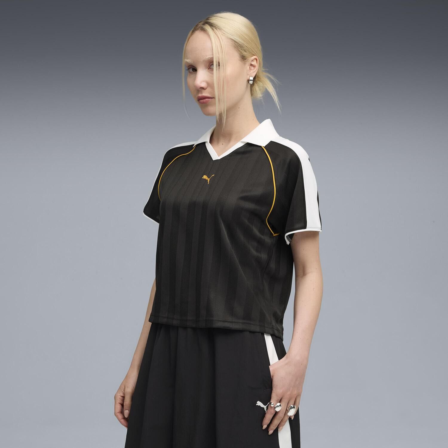 PUMA「【PUMA ｳｪｱ】W T7 RELAXED FOOTBALL JERSEY」|Tシャツ・カットソー|