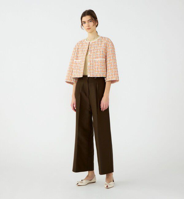 Ballsey「Orangette ショートジャケット」|ノーカラージャケット|