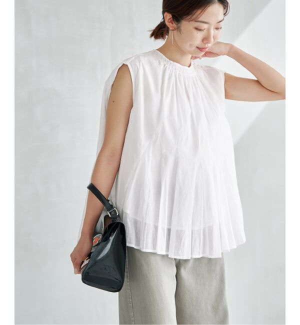 IENA「《予約》MARILYN MOON/マリリンムーン sheer cotton bl ブラウス 4263-104」|シャツ・ブラウス|