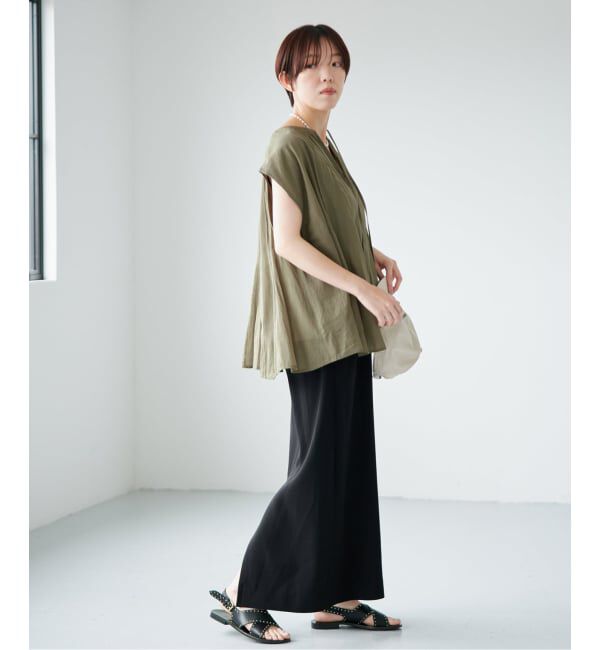 IENA「《予約》MARILYN MOON/マリリンムーン sheer cotton bl ブラウス 4263-104」|シャツ・ブラウス|