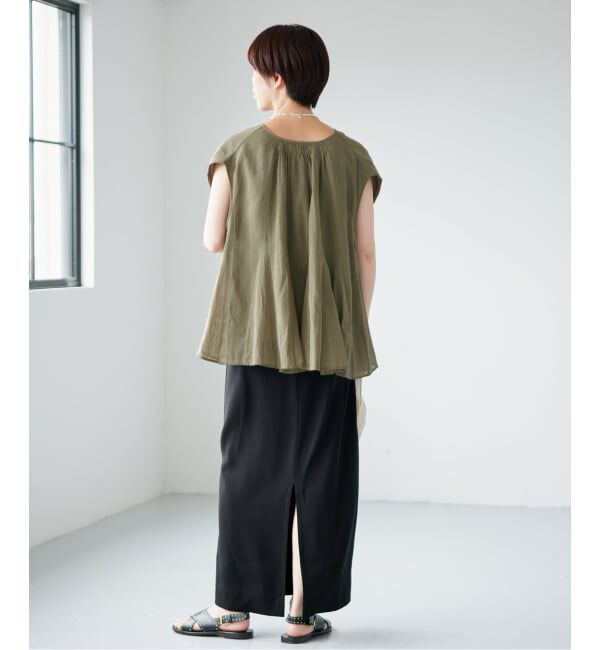 IENA「《予約》MARILYN MOON/マリリンムーン sheer cotton bl ブラウス 4263-104」|シャツ・ブラウス|