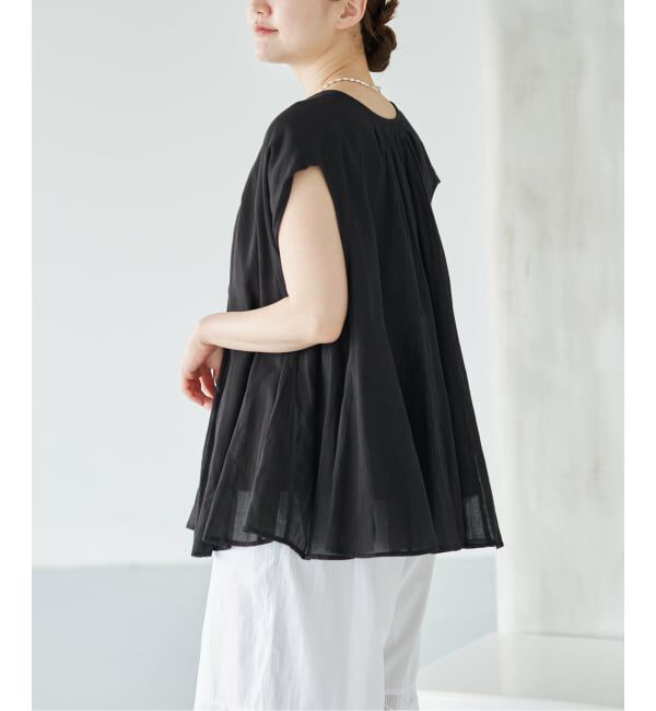 IENA「《予約》MARILYN MOON/マリリンムーン sheer cotton bl ブラウス 4263-104」|シャツ・ブラウス|