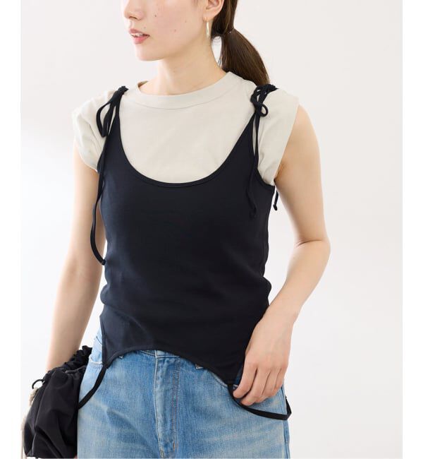 FRAMeWORK「JANE SMITH cotton updown ribbon cami」|Tシャツ・カットソー|