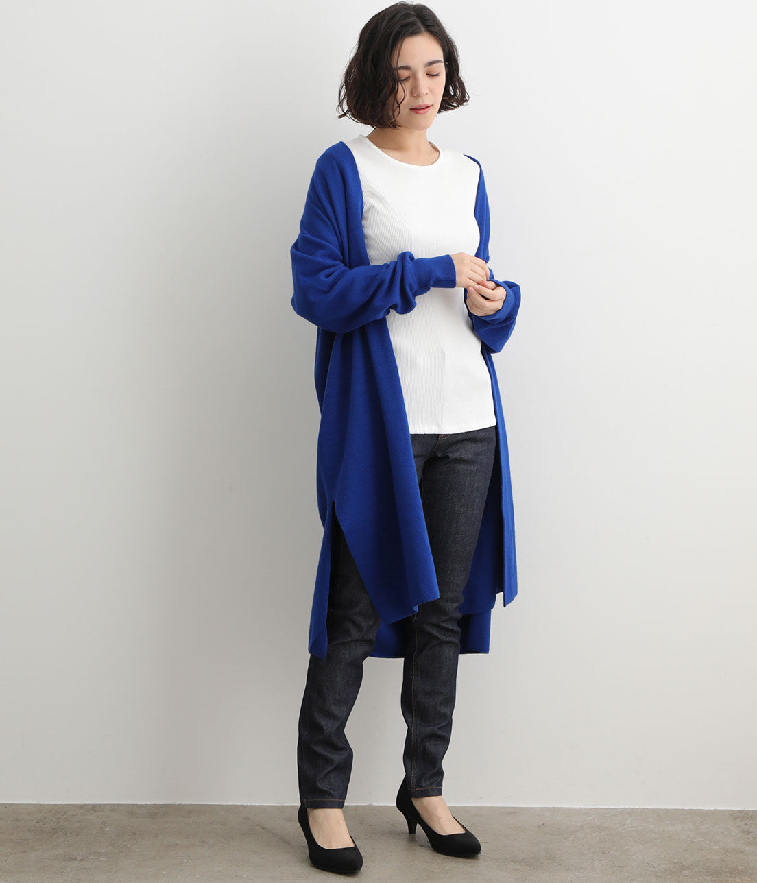 SALON adam et rope'「【店舗限定】TORRAZZO DONNA ロングニットカーディガン」|カーディガン|