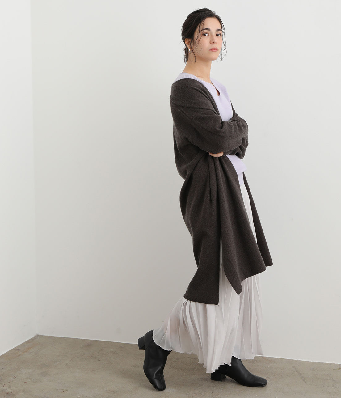 SALON adam et rope'「【店舗限定】TORRAZZO DONNA ロングニットカーディガン」|カーディガン|