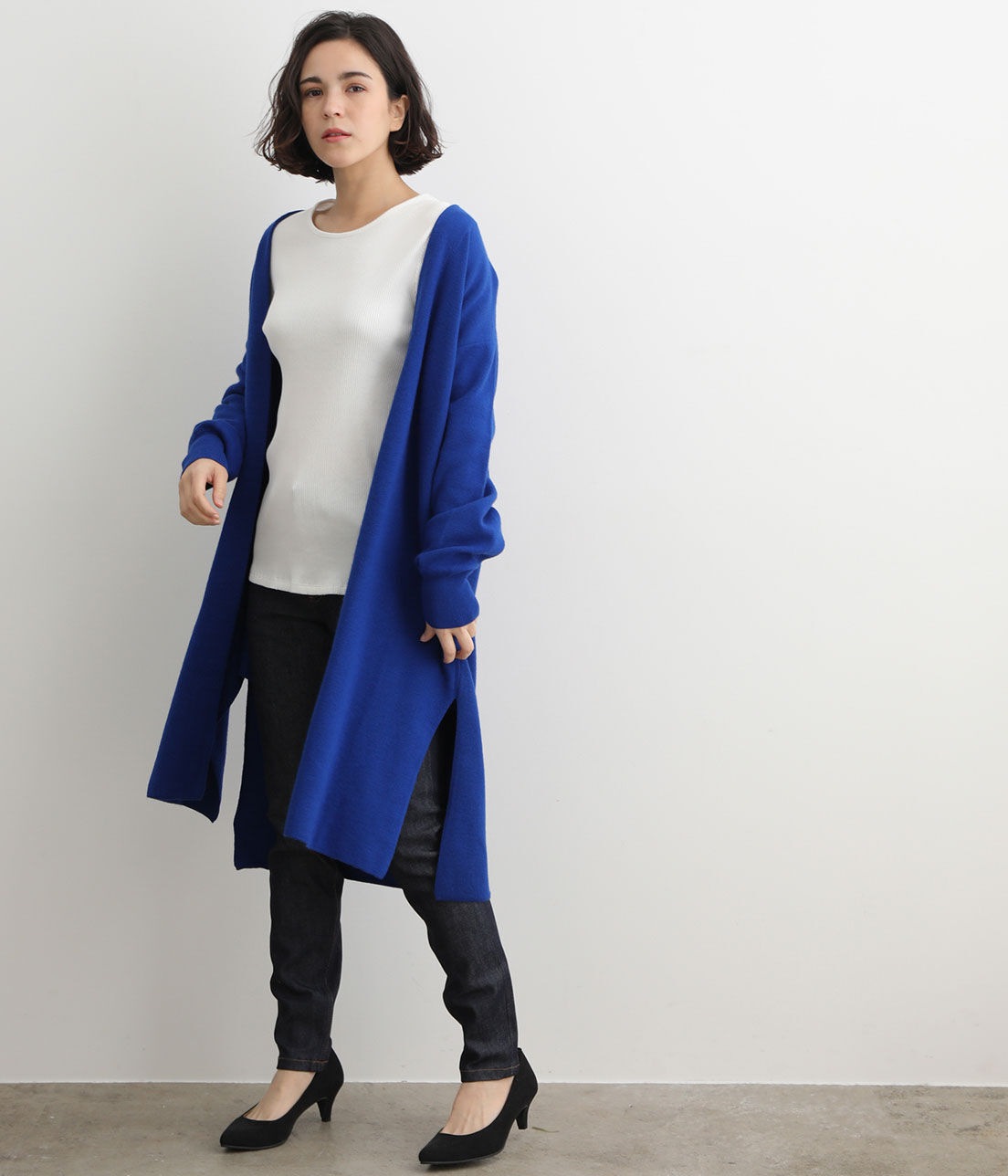SALON adam et rope'「【店舗限定】TORRAZZO DONNA ロングニットカーディガン」|カーディガン|