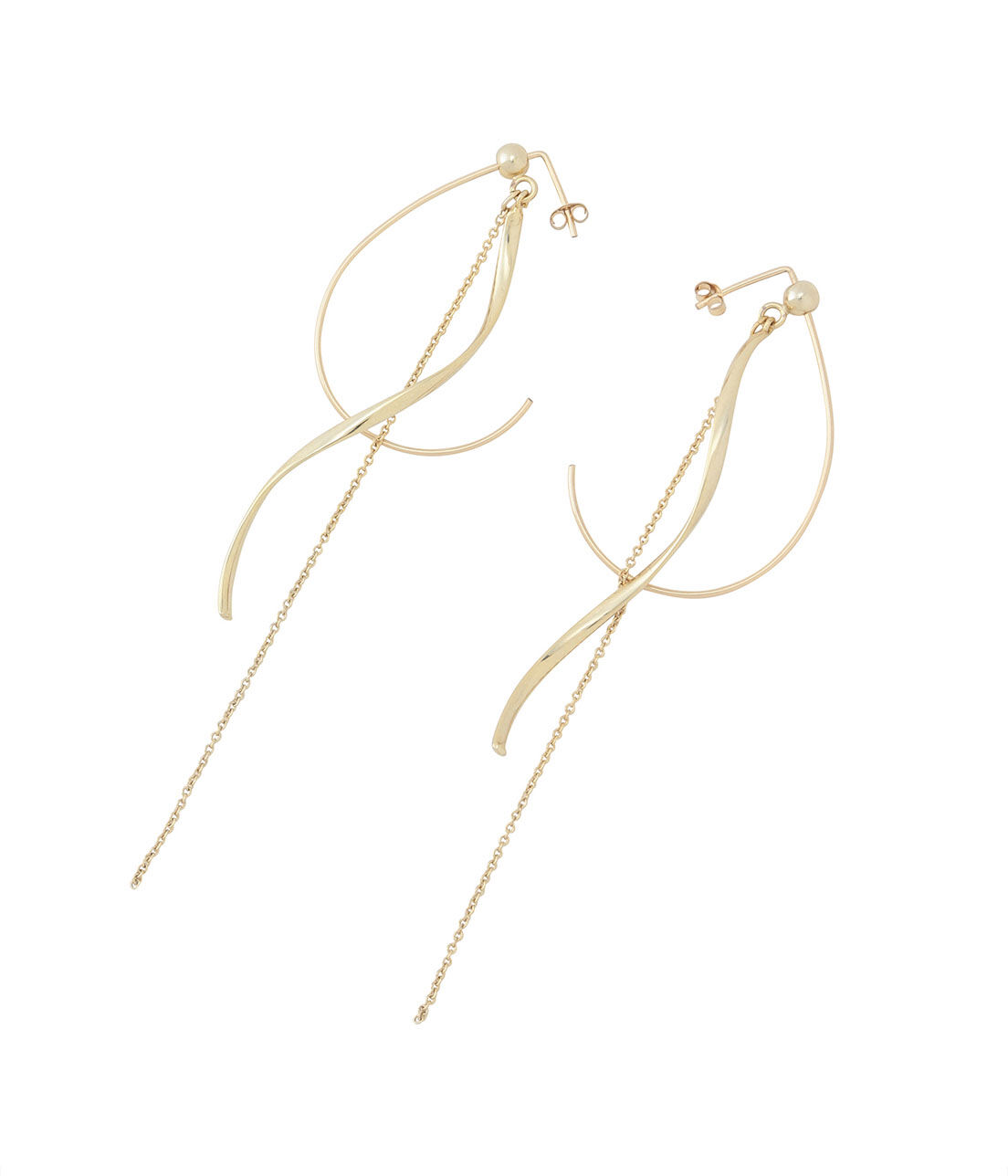 SALON adam et rope'「【SALONオリジナルBOX付き】14KGFドロップピアス」|ピアス|