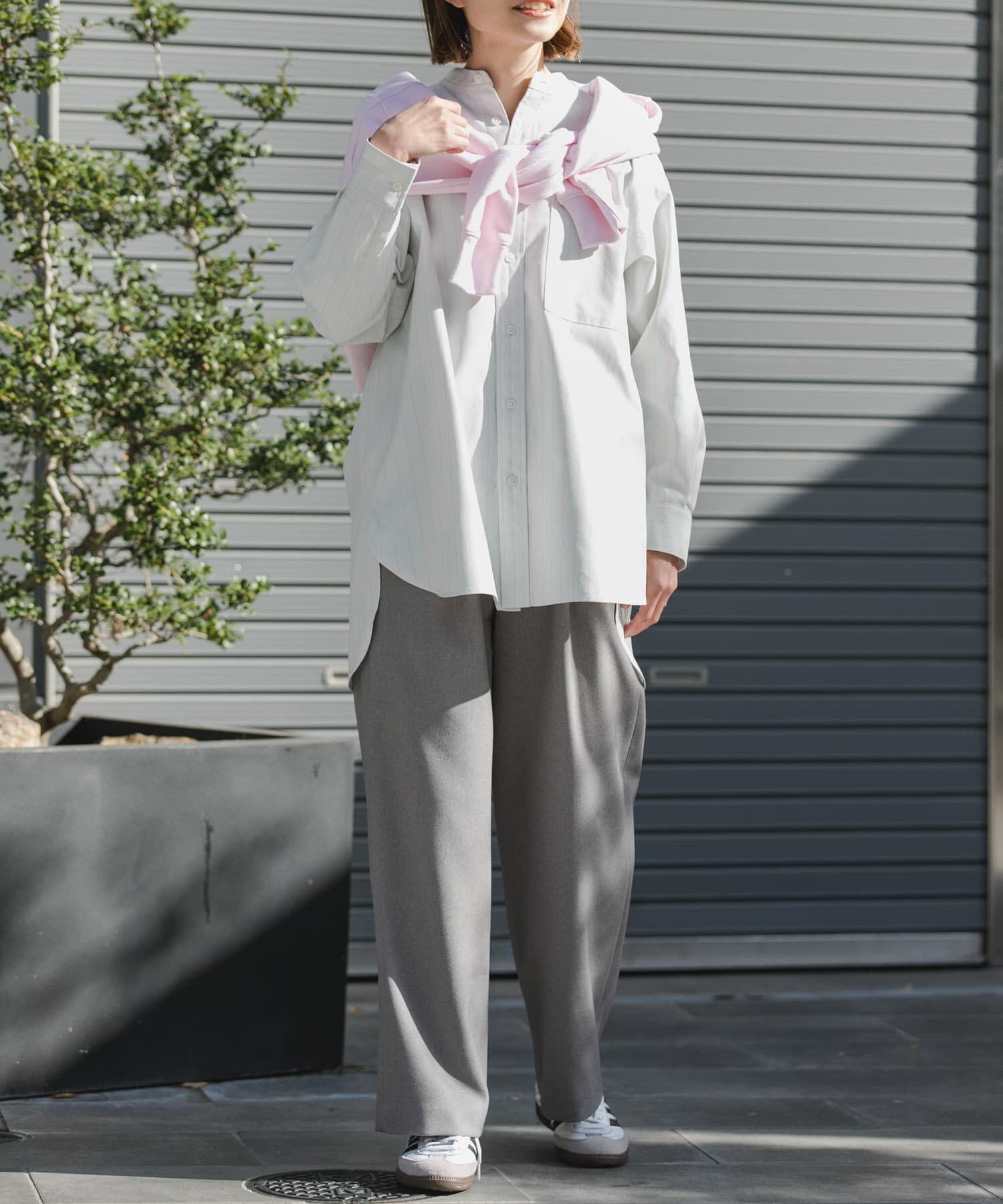 URBAN RESEARCH DOORS「FORK&SPOON　PEオックスロングシャツ」|シャツ・ブラウス|