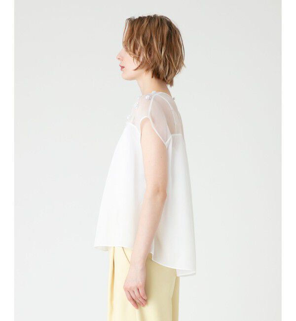 LOULOU WILLOUGHBY「【LOULOU WILLOUGHBY】スパンコールフラワーブラウス」|シャツ・ブラウス|