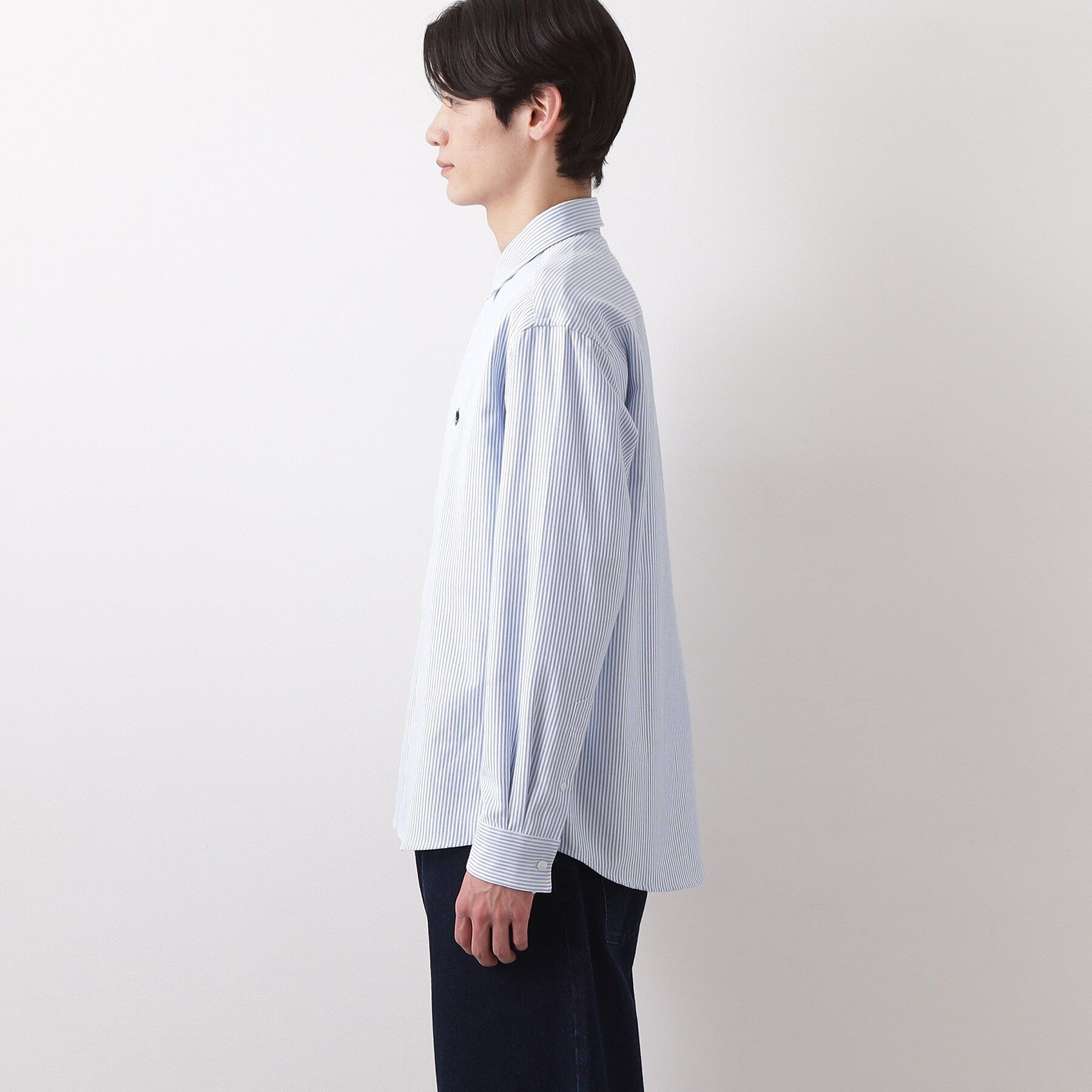THE SHOP TK「【POLO BCS 別注】 アソート長袖シャツ ストライプ／グレー／デニム」|シャツ・ブラウス|