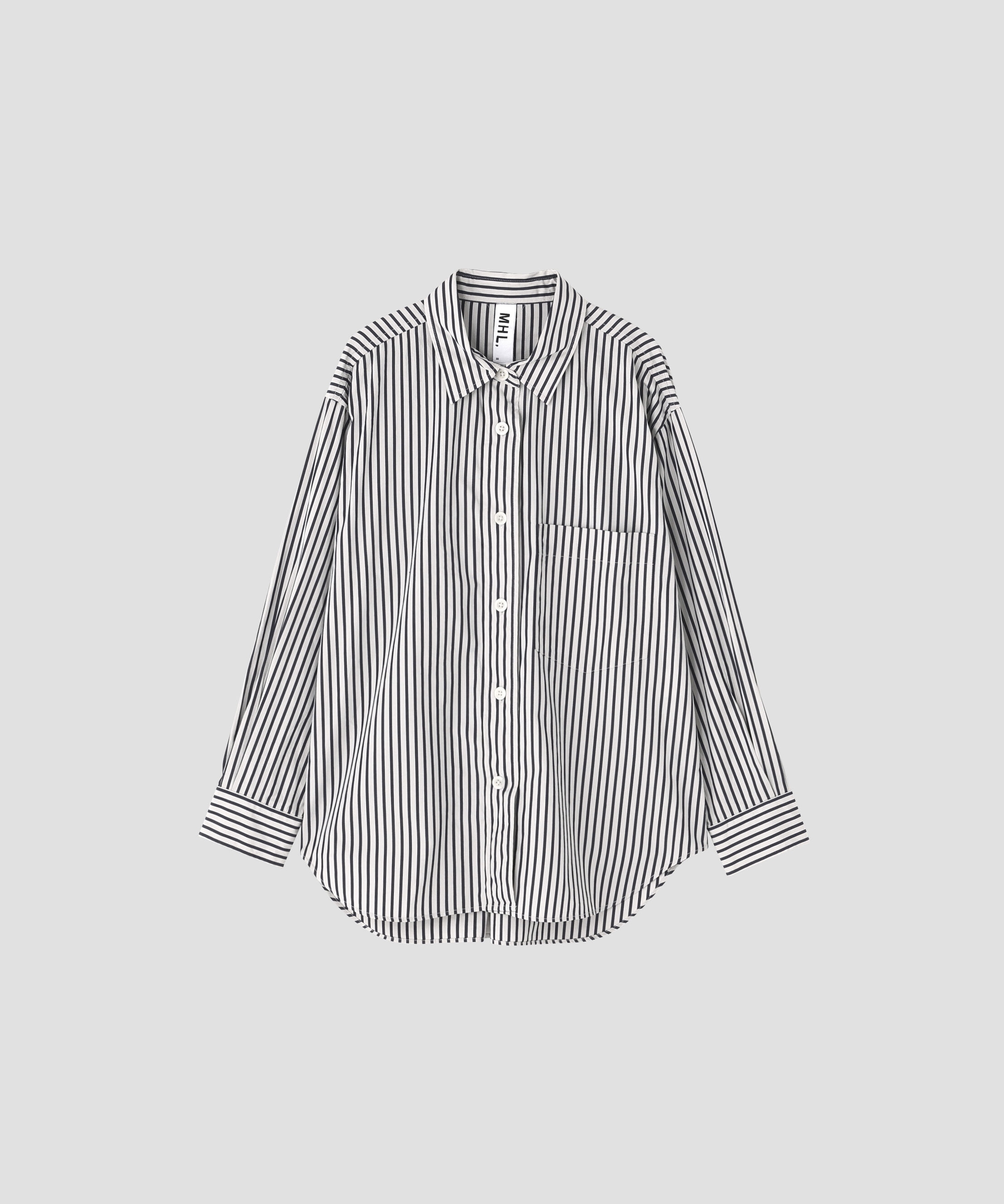 MHL.「VINTAGE COMPACT COTTON STRIPE SHIRT」|シャツ・ブラウス|