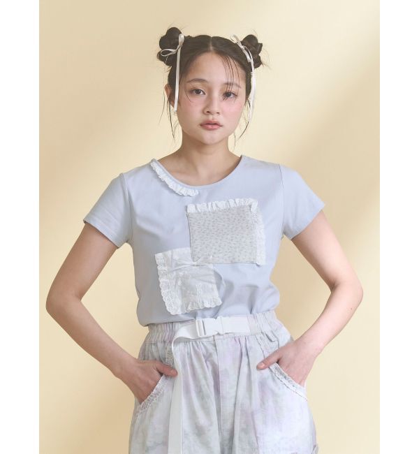 merry jenny「パッチワークリメイクtee」|Tシャツ・カットソー|