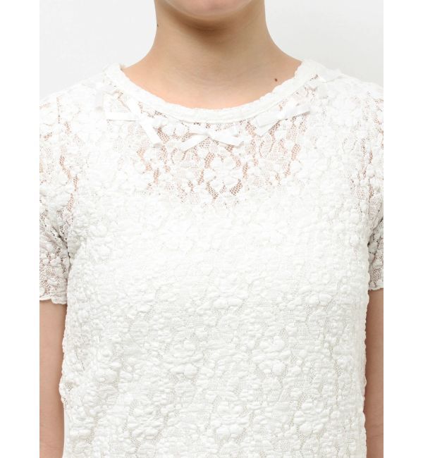 merry jenny「ribbon lace tee」|Tシャツ・カットソー|