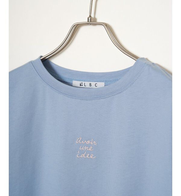 Lbc with Life「ミニロゴ刺繍Tシャツ」|Tシャツ・カットソー|