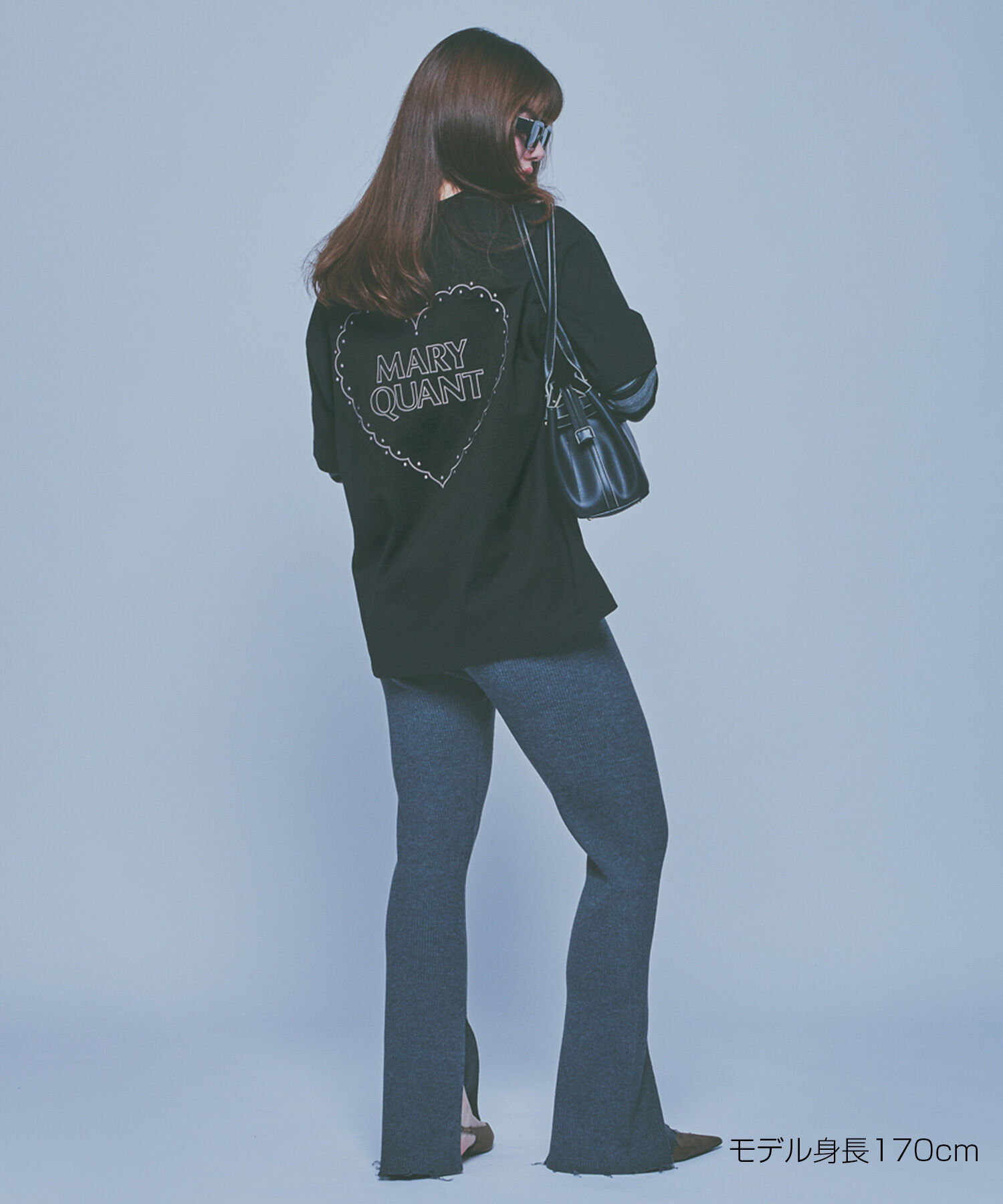 MARY QUANT「バックハート Tシャツ」|Tシャツ・カットソー|