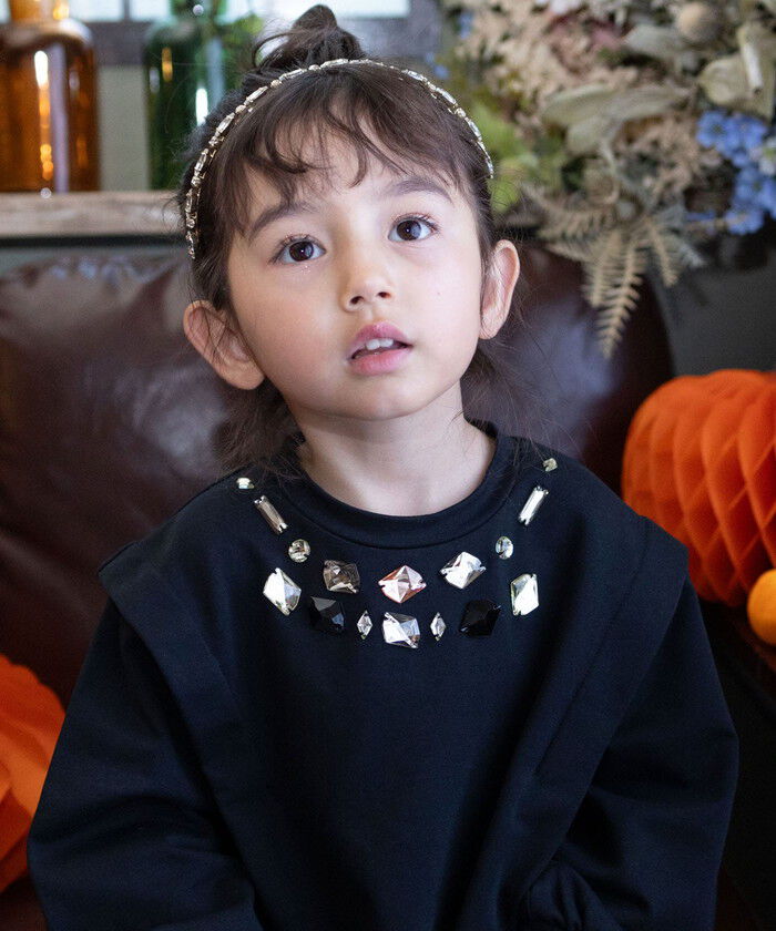 BACKYARD FAMILY「Rora ワンピース 通販 ダリア ストーンワンピース 子供服 キッズワンピース 長袖 カジュアル」|その他|