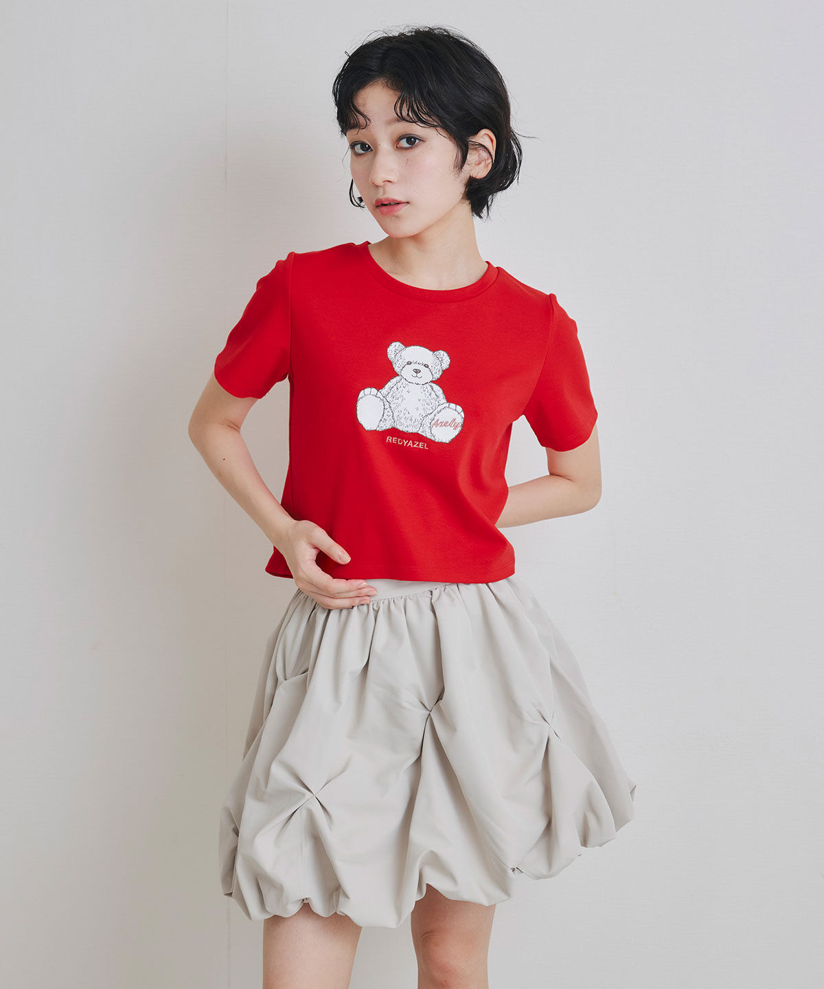 REDYAZEL「Azely コンパクトTシャツ」|Tシャツ・カットソー|