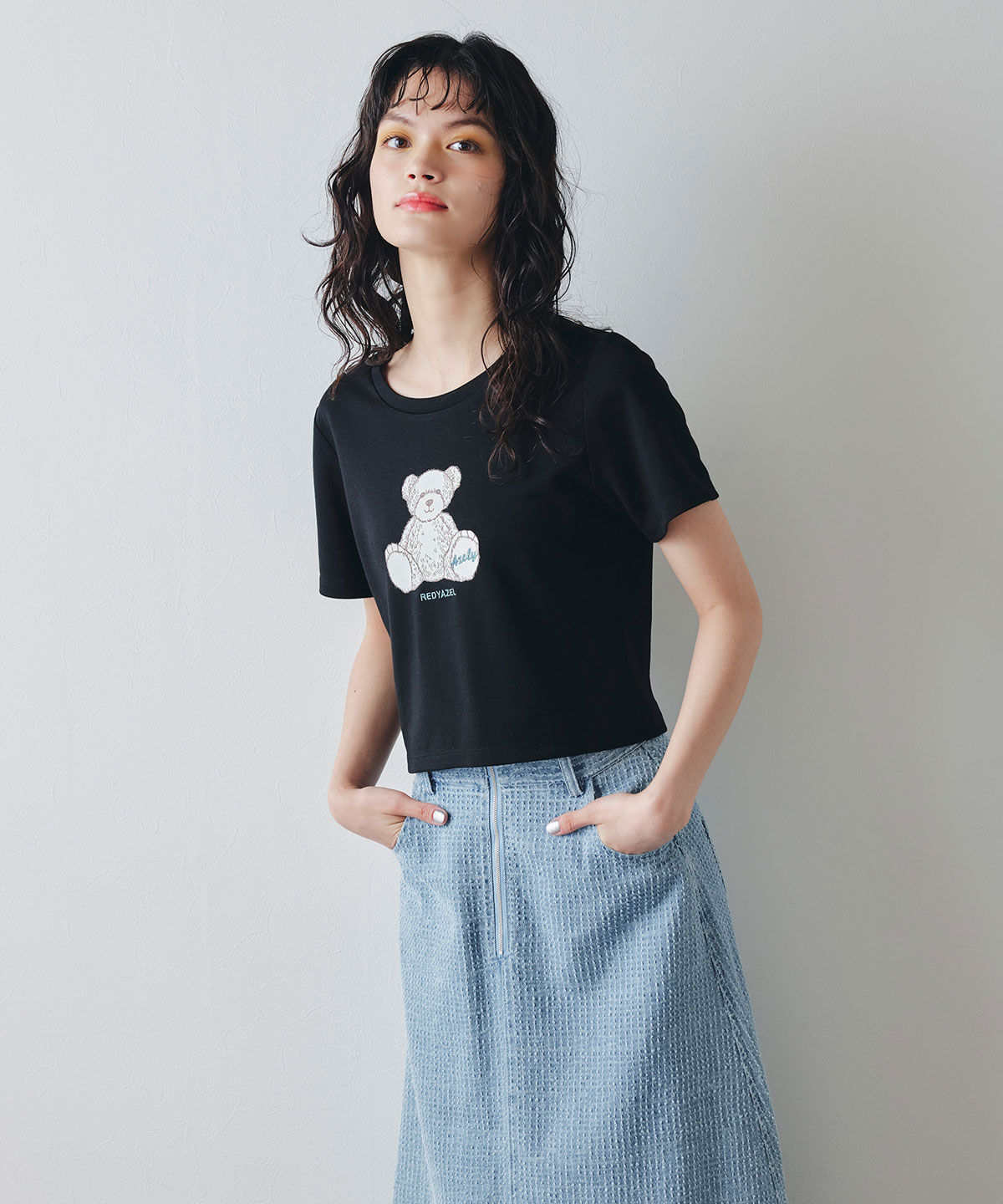 REDYAZEL「Azely コンパクトTシャツ」|Tシャツ・カットソー|