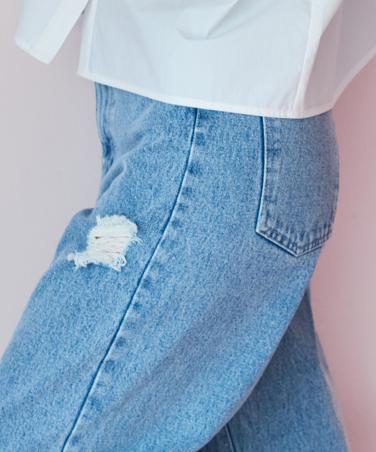 WILLSELECTION「ダメージワイドデニムパンツ」|その他|
