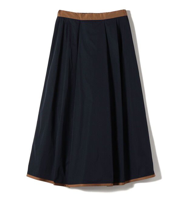 SHIPS for women「SHIPS Primary Navy Label:〈手洗い可能〉メモリー タックスカート」|スカート|