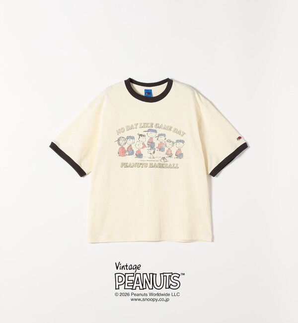 SHIPS any「FRUIT OF THE LOOM:〈洗濯機可能〉PEANUTS プリント TEE」|Tシャツ・カットソー|チャコールグレー