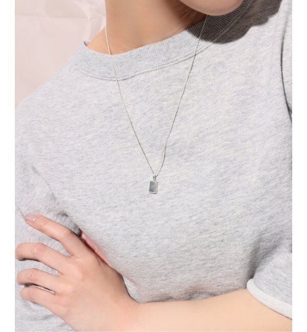 Spick and Span「《WEB限定》【SAMH by LILAS】インゴットモチーフ50cmネックレス SV」|ネックレス|