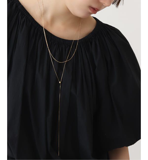 Lilas by Spick&Span「《WEB限定》5mmボールYチェーンネックレス K10」|ネックレス|