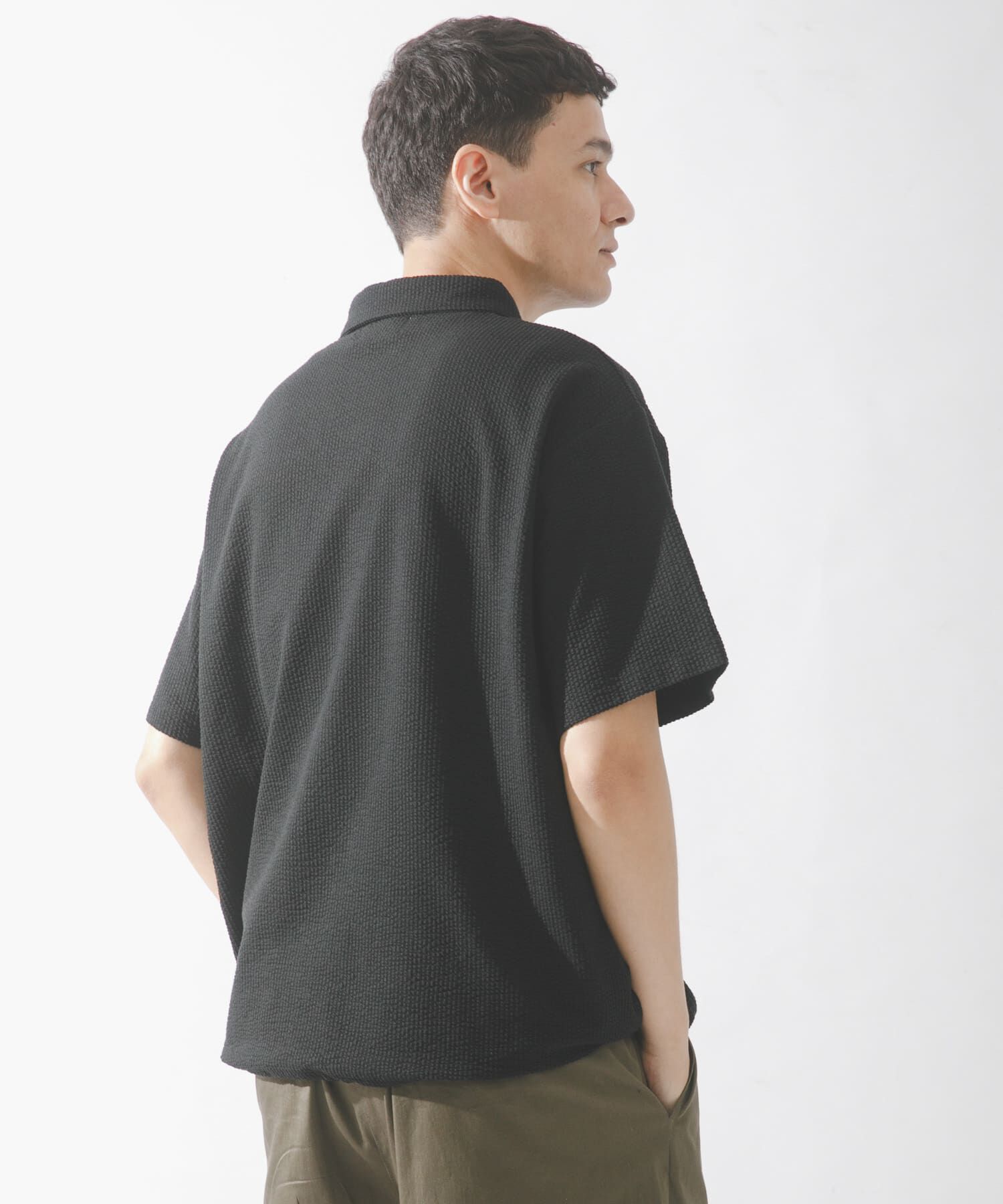 Sonny Label 「カットシアサッカー襟付きプルオーバー」|Tシャツ・カットソー|