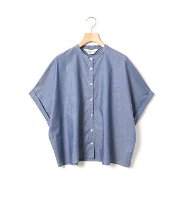 MidiUmi「MidiUmi シャンブレーワイドシャツ」|シャツ・ブラウス|ネイビーC（color77C)