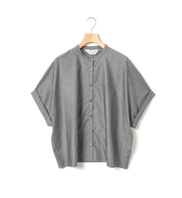 MidiUmi「MidiUmi シャンブレーワイドシャツ」|シャツ・ブラウス|ブラックC