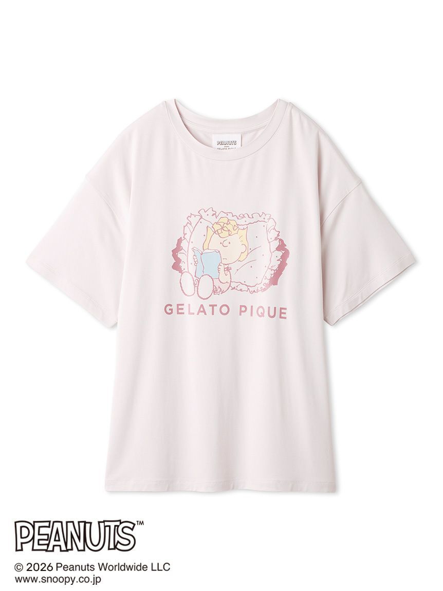 gelato pique「【PEANUTS】【接触冷感】ワンポイントTシャツ」|ルームウェア|PNK