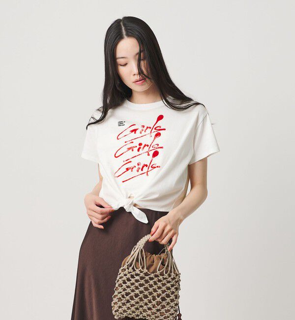 BEAUTY&YOUTH UNITED ARROWS「＜Girls Department Club＞プリント ノット Tシャツ」|Tシャツ・カットソー|