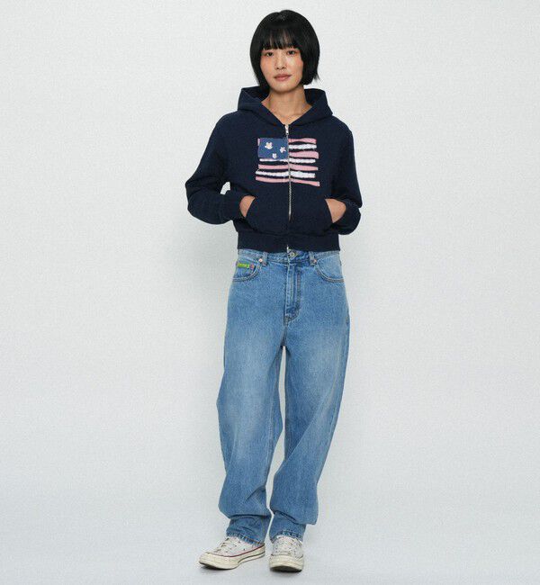 NICE WEATHER「＜PETER＞USA FLAG ジップフーディ」|パーカー|